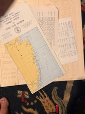 Vintage 1963 Nautical Chart Folder - Sandy Hook to Little Egg Harbor NJ - First  picture