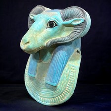 Rare Ancient Egyptian Khnum Creator God Statue Pharaonic Antiquities BC picture