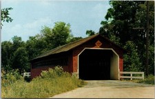 Forward's Color Postcard Old Covered Wood Bridge North Bennington VT 21783 picture