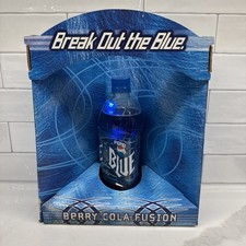 2002 Pepsi Blue Lighted LED Advertising Display w/ Sealed Bottle Vintage RARE picture