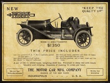 1911 Parry Speed Roadster Auto NEW Metal Sign 24