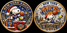 Snoopy NY Knicks Basketball Holiday Gold Challenge Commemorative Coin V1610262 picture