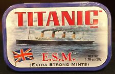 VINTAGE TITANIC E.S.M. – Still Sealed Extra Strong Mints 1998, 1.76 oz. England picture