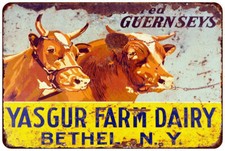 1969 Max Yasgur Farm Sign Woodstock Vintage Look Reproduction metal sign picture