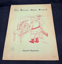 Vintage 1941 Horace Mann Record Christmas Supplement WWII Pearl Harbor Ephemera picture