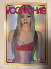 2026 ESCO KATSEYE Wild Trading Card Photocard #28 Yoonchae /700 Holo Foil Gold picture