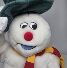 Gemmy Frosty Snowman Spinning Snowflake Selling For Parts No Sound MUST READ picture