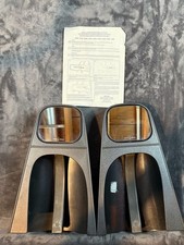 CIPA Custom Towing Mirror Pair Set Black Slip On Ford F150 F250#139 picture