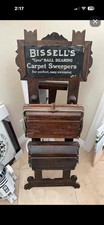 Antique Bissell Wooden Floor Sweeper Display picture