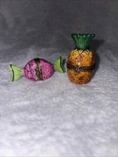 Limoges Pineapple And Framboise Hard Candy Peint Mein Made In France picture