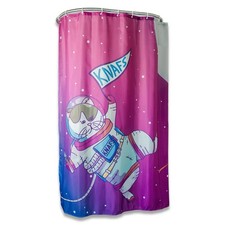 Knafs Gary Space Kitty Shower Curtain April Fools Promotional EDC Item picture