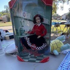 Coca-Cola Barbie Collector Edition Figurine Doll in Box, Red/Black/White picture