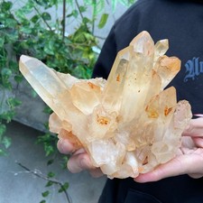 2.7lb Natural Clear White Quartz Crystal Cluster Rough Healing Specimen picture