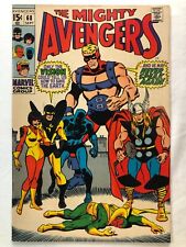 Avengers #68 September 1969 Vintage Silver Age Marvel Comic Excellent Condition picture