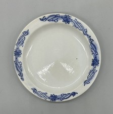 Vtg Blue Floral Restaurant Ware Butter Pat Plate 5.5