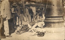 Mexican Revolution Dead in Street Border War c1900s-10s Real Photo Postcard bhn picture