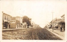 H93/ Chamberlain South Dakota Postcard RPPC c1917 Main Street Stores 178 picture