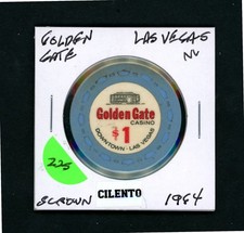 Scarce $1.00 Golden Gate Las Vegas, Nevada Casino Chip picture