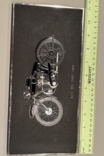 Vintage 1980s Motorcycle Wall Plaque 1923 AJS Big Port 11" X 5.5" Dealer picture