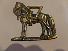 Harness Horse Brass Medallion Show Decoration Large 3.5