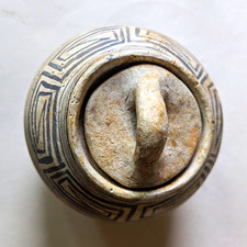 Vintage Ancestral Pueblo Anazazi replica Black on White Pottery signed by RSC picture