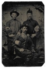Miners In Studio Occupational Tintype Photo picture