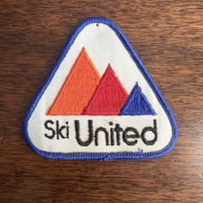 Vintage 70s80s United Airlines Ski United Resort Patch Badge Retro Skiing Club picture