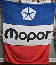 MOPAR dodge chrysler plymouth MUSCLE CAR blanket Man Cave picture
