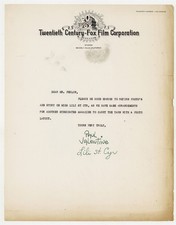 Lili St Cyr Signed w/ Husband Agent Paul Valentine 1946 Letter Rare Movie J16014 picture