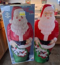 Vintage 1968 Empire Santa Claus Blow Mold Lighted 48
