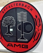 Large 14” AMG Mercedes Vintage Logo Reproduction Garage Sign picture