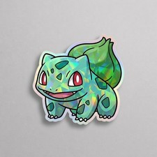 Bulbasaur Pokemon Holographic Sticker 3 inch Vinyl Decal picture