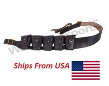 P-1903 british Leather Five Pocket java costume Bandolier repro picture