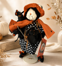 Hallmark Halloween Bunnies by the Bay  DOTTIE DEAR CAT & Squeaketeers Mice Doll picture