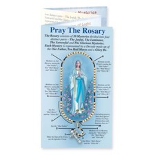 Pray the Rosary Pamphlet Includes All 4 Mysteries - English picture