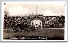 CA, Fort Sutter, Real Photo, RPPC, Vintage Postcard picture