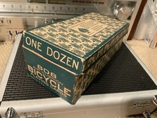 Vtg BOX ONLY For 808 Tax Stamp Decks Bicycle Air Cushion Playing Cards **NICE** picture