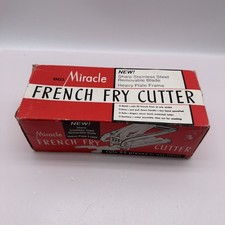 Vintage Ekco Miracle French Fry Cutter T-5 Stainless Steel Blades Original Box picture
