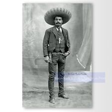 Vintage Photograph of Mexican Revolutionary Emiliano Zapata, Vintage Photo Print picture