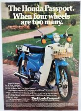 1982 Honda Passport Motorcycle Scooter Vtg Print Ad Man Cave Poster Art Deco 80s picture