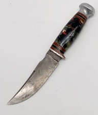 Vintage Kinfolks incorporated hunting knife with unusual possibly rare handle picture
