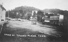 Broad Street View Tellico Plains Tennessee TN - Reprint picture