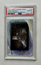 2025 Topps Chrome Disney Chef Gusteau /265 Image Variation PSA 10 GEM MINT picture