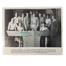 Vintage 1979 Gene Roddenberry Signed Star Trek Motion Picture Cast Photo Shatner picture