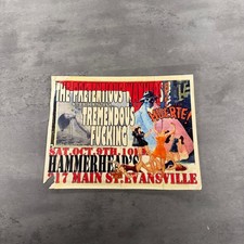 Vintage The Pretentious W*nkers Tremendous F*cking Punk Gig Flyer Evansville IN picture