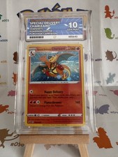 Pokémon TCG Special Delivery Charizard Pokémon Centre SWSH075 ACE 10 LOW POP picture