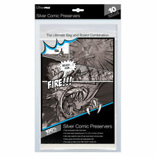 (10-Pack) Ultra Pro Comic Book Preservers SILVER Resealable Bag and Board Combo picture