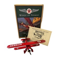 ERTL Wings of Texaco 1931 Stearman Biplane Die-Cast Bank F121 3rd Series Box picture