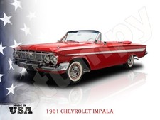 1961 Chevrolet Impala 3 Metal Sign 9