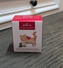 2022 Hallmark Keepsake Mischievous Kittens Ornament 24th In Series New in Box picture